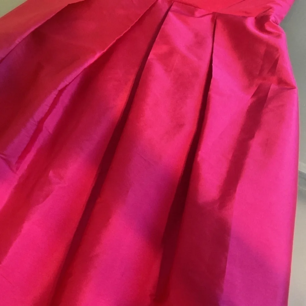 Like NEW Alfred Sung Pink Strapless Mini Dress Size 2 - Picture 5 of 10